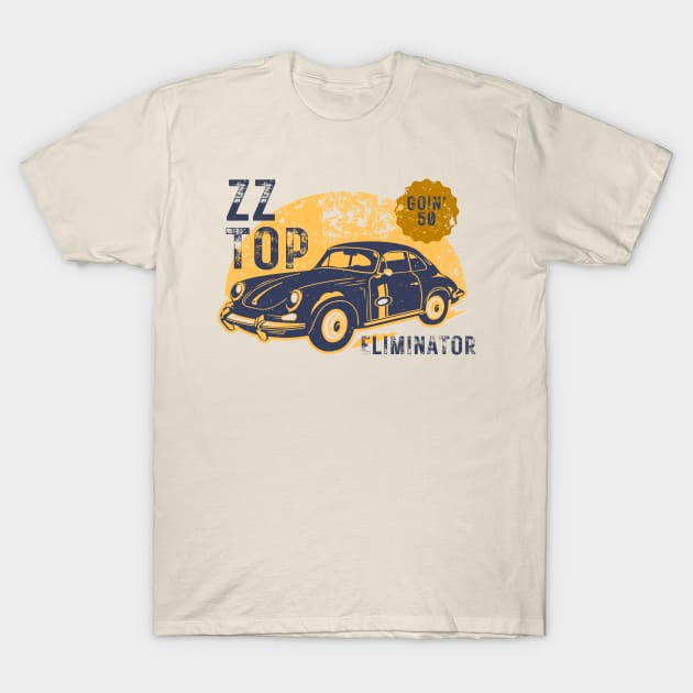 Zz Top - Eliminator // Art Work Logos Vintage Style Fan Art Designs T-Shirt by Liamlefr